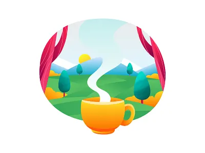 Morning animation app design illustration illustrator ui vector