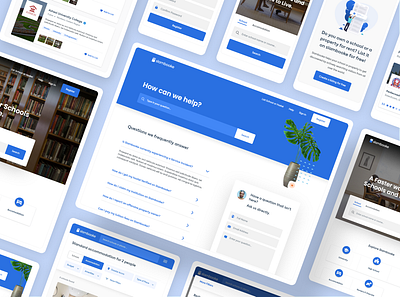 Slambooke design edtech landing page ui ux web app web design website
