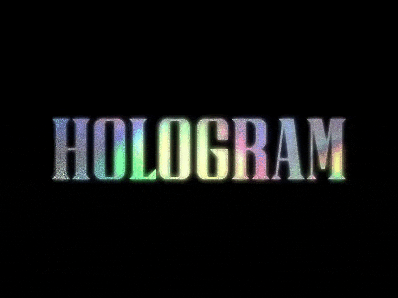 HOLOGRAM fontself graphic design illustrator kazer studio lettering type design typeface typeface design typography