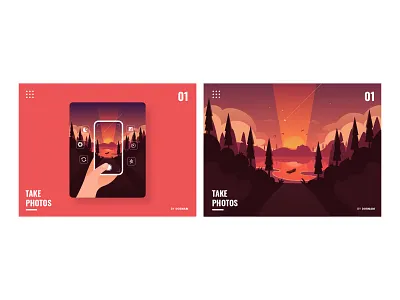 Sun Set illustration sun set