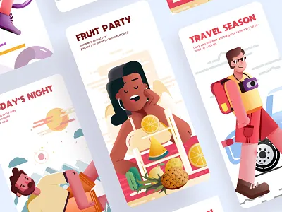 Flat illustration design illustration 品牌 插图 设计