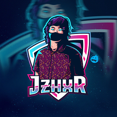 JZHXR Portrait Logo esport esportlogo gamer logo gaming illustration illustrator logo logo design mascot logo people people illustration people logo portfolio portrait portrait illustration vector vector illustration vectors