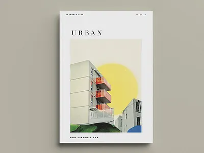 Magazine Cover buildings collage magazine