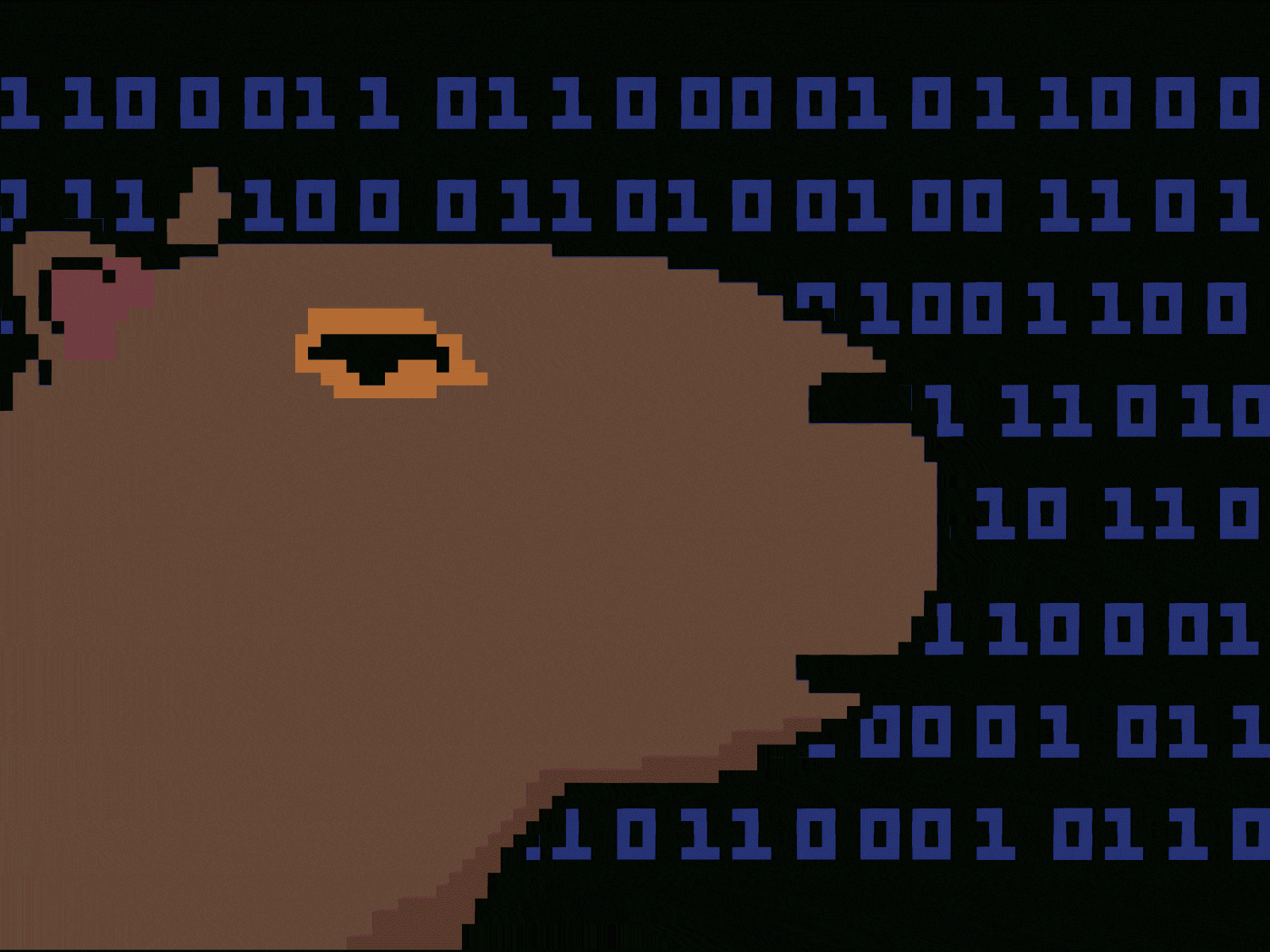 Capybara - animation pixel art (code) 🔥 by Sergey Marano on Dribbble, image size:1600x1200