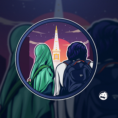 The Night in Tugu Jogja flat illustration illustration illustrator logo logo design people people illustration portrait portrait art portrait illustration tugu jogja vector vector art vector illustration vectorart