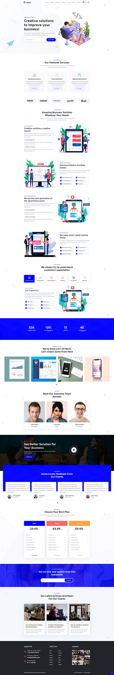 SEO Agency Template By EnvyTheme blog design event event website html website website builder website concept wordpress wordpress blog