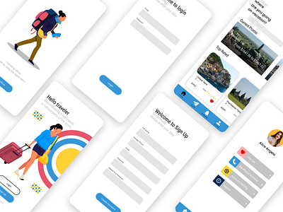Let's travel app design development mobile app mobile app design mobile design uidesign uidesigner uxdesign uxdesigner