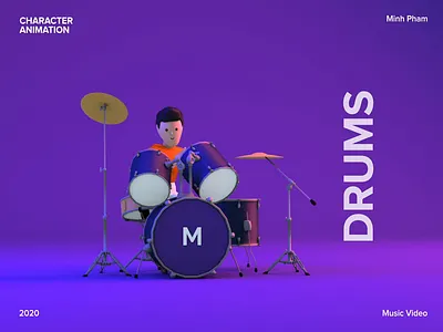 Making a music video with 3D animation 3d 3d animation 3d model animation character animation cinema 4d design illustration minh pham motion music tutorial vietnam