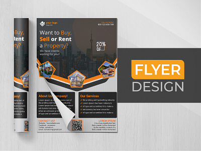 Real Estate Flyer design advertising branding business flyer corporate flyer design flat flyer design logo minimal ui ux