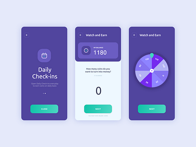 UI Practice app interface practice purple rebound