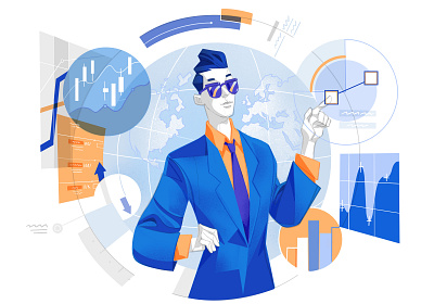 Tool Dashboard analytics cool fintech app hurca illustration interactive lifestyle startup trading online ui user experience user interface virtual reality