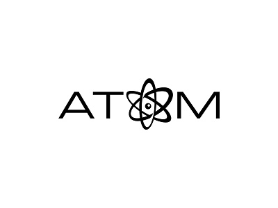 Atom Logo branding design flat icon identity illustrator logo logo design logo designer logodesign logos logotype minimal vector