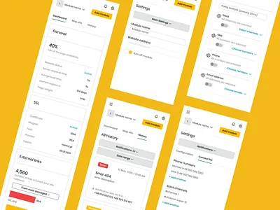 Webwatcher - It Works mobile dashboard app design interface monitor monitoring dashboard ui ux web