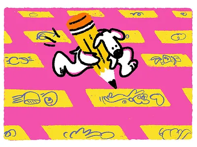 Step 2: Start Sketches dog dogs drawing illustration pencil