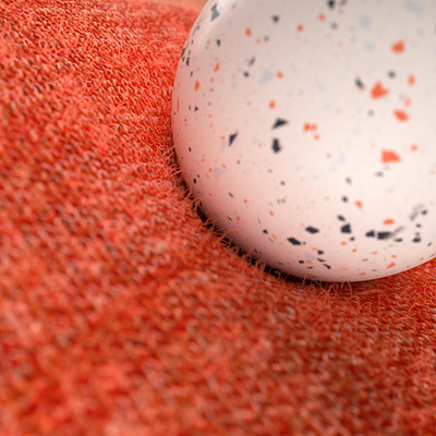 Cushion Detail art cinema 4d design fibres motion design orange redshift3d terazzo wool