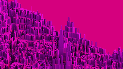 Pink City abstract aerialod art design pink