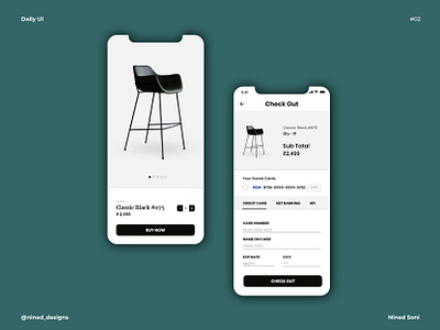 Daily UI #02 Credit Card Checkout 002 app ui design application ui appui appuidesign checkout dailydesign dailyui design product ui ui ux uidesign uidesigner uiuxdesign uiuxdesigner