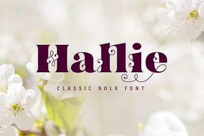 Hallie - Bold Classic Font decorative design font lettering style type typeface typography vector vintage