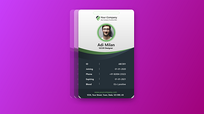 Employee Id in XD fast card id vector xd xddailychallenge