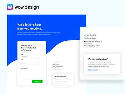 Contact us cards clean contact contact form contact us email hubspot landing page shadow startproject website