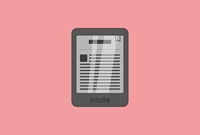 What do you prefer? A classic book or a kindle? book cartoon digitalart flatdesign icon illustration kindle lineart reading vectordesign