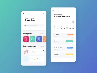 Healthcare app app appointment blue design healthcare medical medtech ui ux ux design