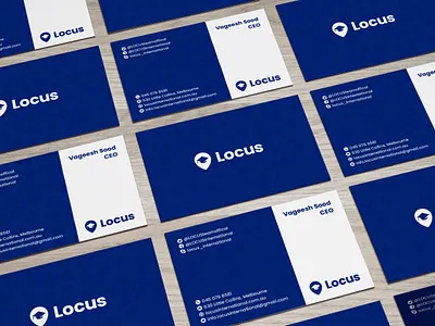 Locus Business Cards brand design branding business card design flat icon identity logodesign