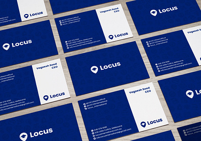 Locus Business Cards brand design branding business card design flat icon identity logodesign