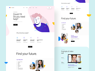 Intermind covid covid 19 design landingpage onepage ui ux virus web webdesign website wordpress