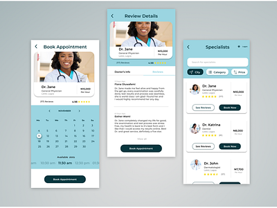 Medical Appointment UI app design doctor doctor app figma figmadesign medical medical app product design ui ui ux ui design uidesign user experience user interface design userinterface ux