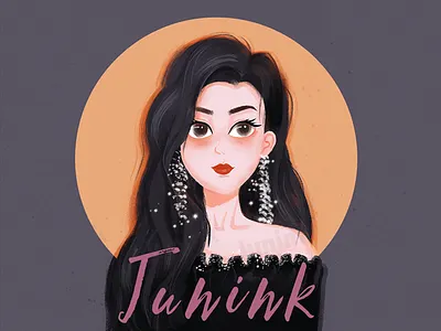 Self-portrait app design the ui 女孩头像