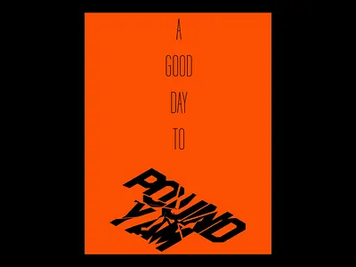 Pound Yam design minimal poster type typography