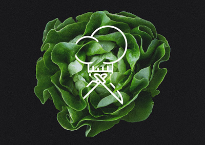 Chef K Restaurant Branding brand brand design branddesign branding brandingdesign brandsystem design flat icondesign logo logo design logos logotype salad saladbrand