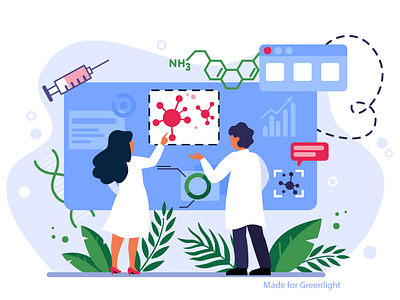 Epidemiology chemistry covid19 doctor epidemic epidemiology flat illustration medicine virus