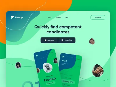 Fraaap connects - Web Design landing page network networking networks social network web web design webdesign website website design