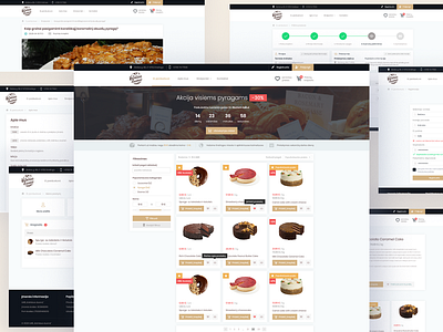 kalniausduona.lt - eshop web design design designs e commerce e commerce website eshop purchase process registration ui user panel ux web website