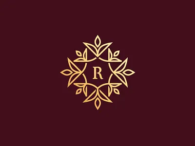 Floral ornament logo boutique branding cosmetics decorative elegant evil floral flower frame jewelry leaves letter logo luxury organic ornament ornamental premium refined