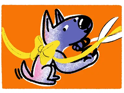 Step 4: Finish Line! dog dogs illustration