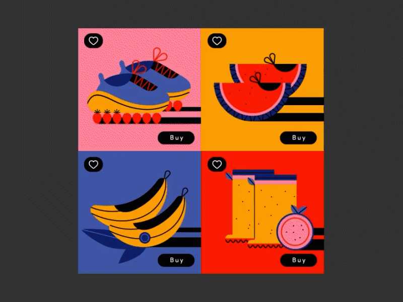 Passion fruit shoes 9days4launch after effects animation apple banana cart fruit fruits gif illustration online shopping passion fruit shoe shoes shop store strawberry vector watermelon website