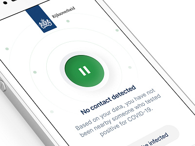 COVID-19 Contact Tracing App app clean corona covid 19 mobile neumorphism radar skeumorphism ui