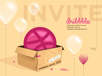 Dribble invite 2020 dribbble follow illustration illustrator invite