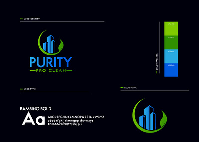 Purity Pro Clean Logo branding clean logo coronavirus creative design flat graphic junk logo logo logo animation logo design logodesign virus logo