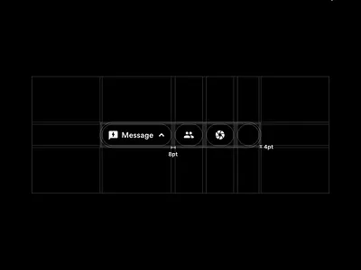 Social Concept Application Bottom Bar app application bar bars behance bottom bottom bar bottom navigation button button design button states concept design layout platform sketch ui