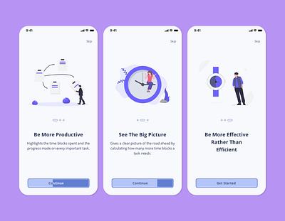 Daily UI 23 - Onboarding 100daysofui app app design app ui dailyui design effectiveness ios mobile onboarding onboarding ui productdesign productivity ui