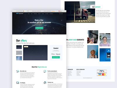 Naming stars - Website Redesign Contest 2020 99d 99design 99designs branding contests design designs exploration redesign stars store ui uiux ux web website website design