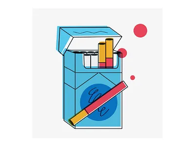 Cigarettes art direction cigarettes design editorial flat design graphic illustration monsie poster souvenirs ui ux vector
