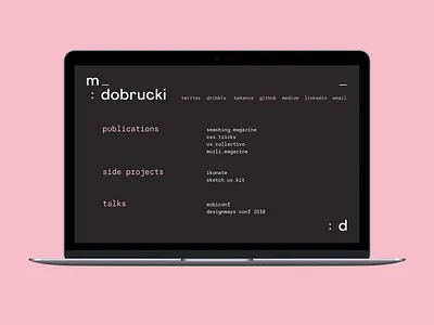 mikołaj_dobrucki | Personal Branding branding corporate identity design graphic graphicdesign logo personal branding portfolio site ui user experience user inteface visual identity web design and development webdesign