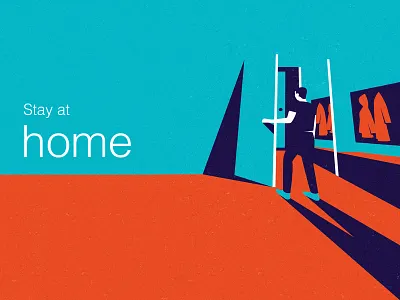 Stay at home colorful covid19 illustration stayhome vector