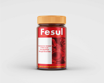 Fesul bottle design bottle label harbal capsule labeldesign vitamin capsule