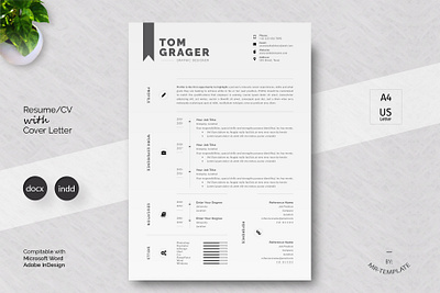 Resume/Cv Template clean resume creative resume curriculum vitae cv template download free modern modern resume professional resume resume cv resume template template